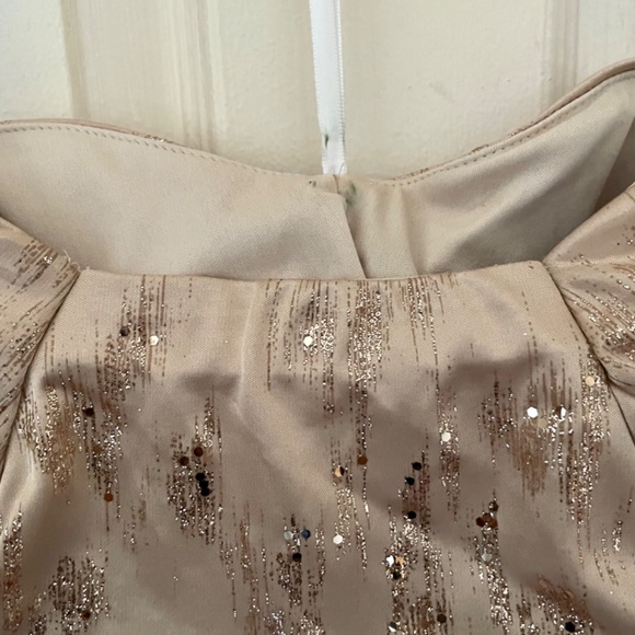 Strapless Gold Glam Bodycon Dress - Picture 7 of 7